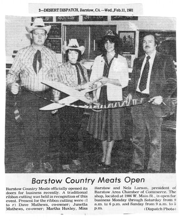 Barstow Country Meats News Feb 1981